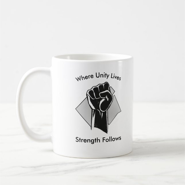 Mug Unity and Strength Inspirational (Gauche)