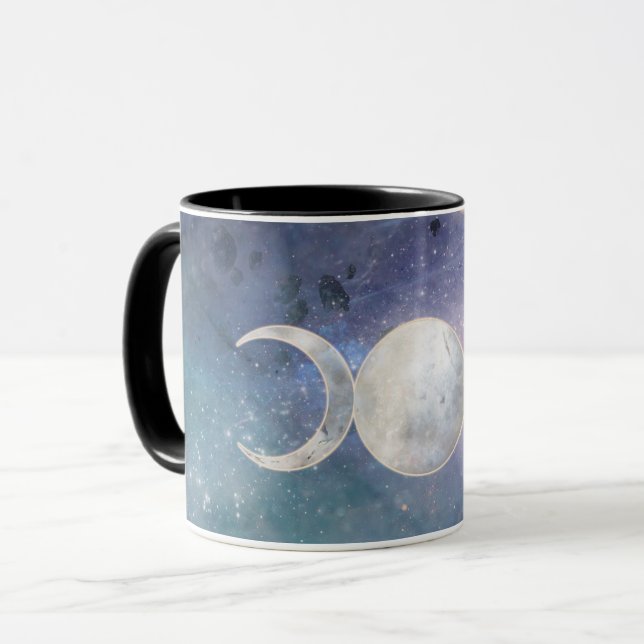 Mug Univers Triple Lune Dieu Céleste Pierre de Lune (Devant gauche)