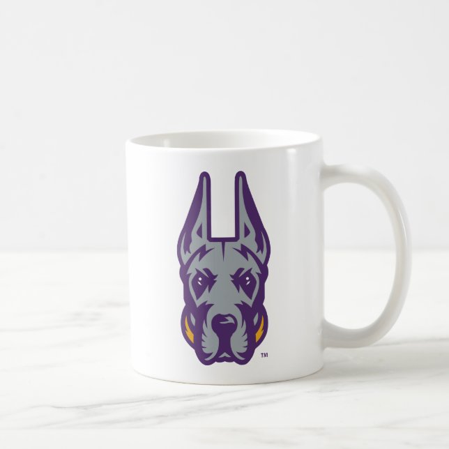 Mug Université d'Albany Chef de la mascotte Great Dane (Droite)