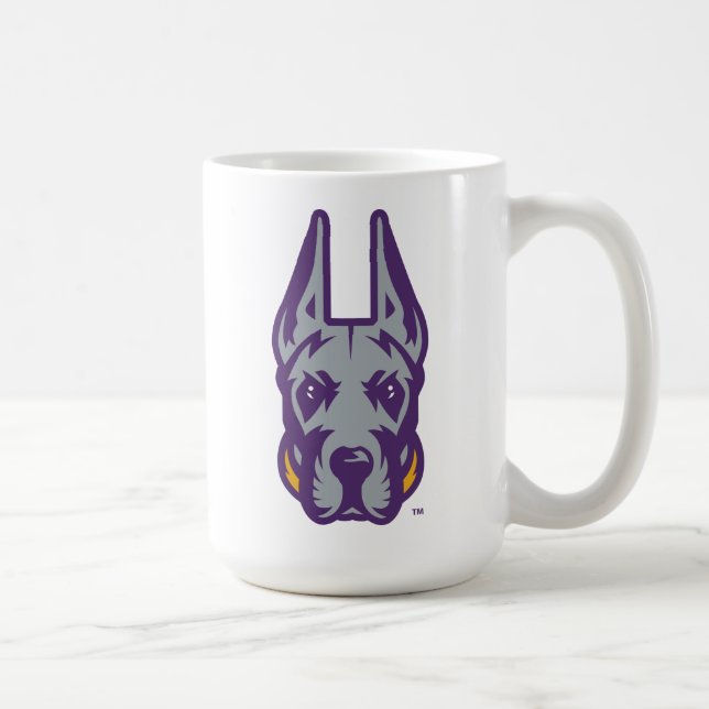 Mug Université d'Albany Chef de la mascotte Great Dane (Droite)
