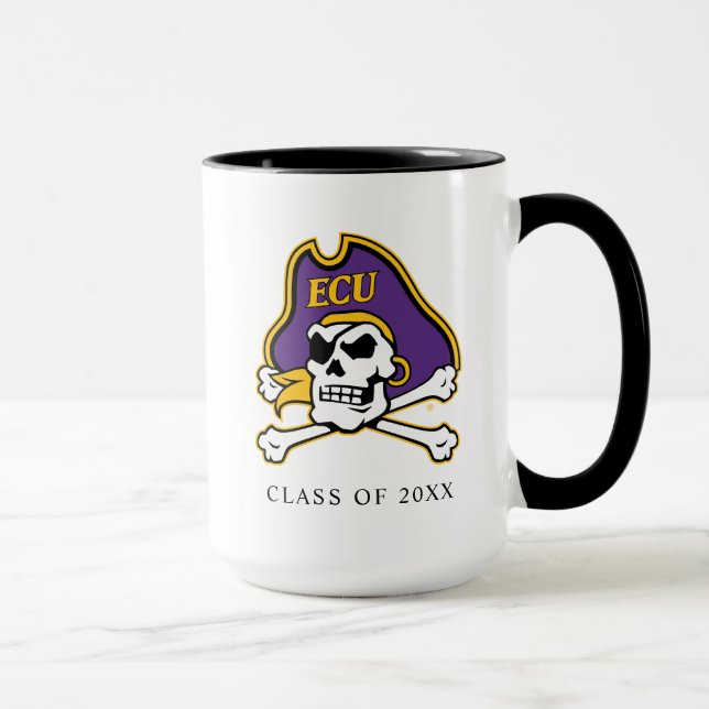 Mug Université de Caroline de l'Est | Pirates écus (Droite)