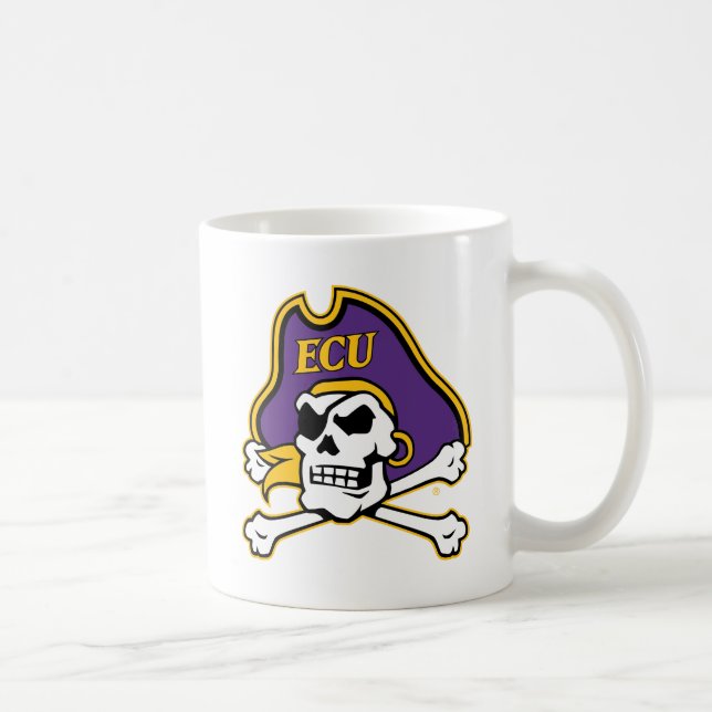Mug Université de Caroline de l'Est | Pirates écus (Droite)