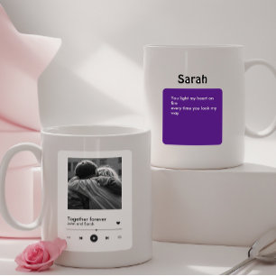 Mug Unwrap Love : Cadeau de couple inspiré par Spotify