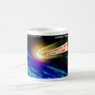 Mug URL de la comète de Haley Cartes drôles T-shirts M