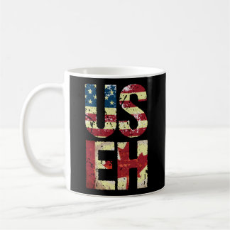 Mug Us Eh America Canada Drapeau américain Canadien