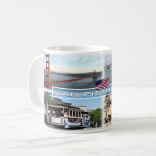 Mug US San Francisco - Golden Gate Bridge - Téléphériq
