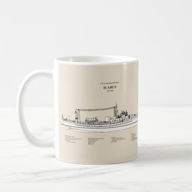 Mug USCG Cutter Icarus wpc-110 - SBD (Gauche)