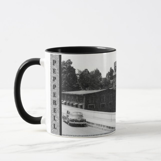 Mug Usine de papier historique à Pepperell Massachuset (Gauche)