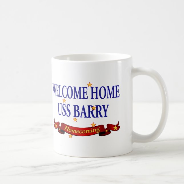 Mug USS à la maison bienvenu Barry (Droite)