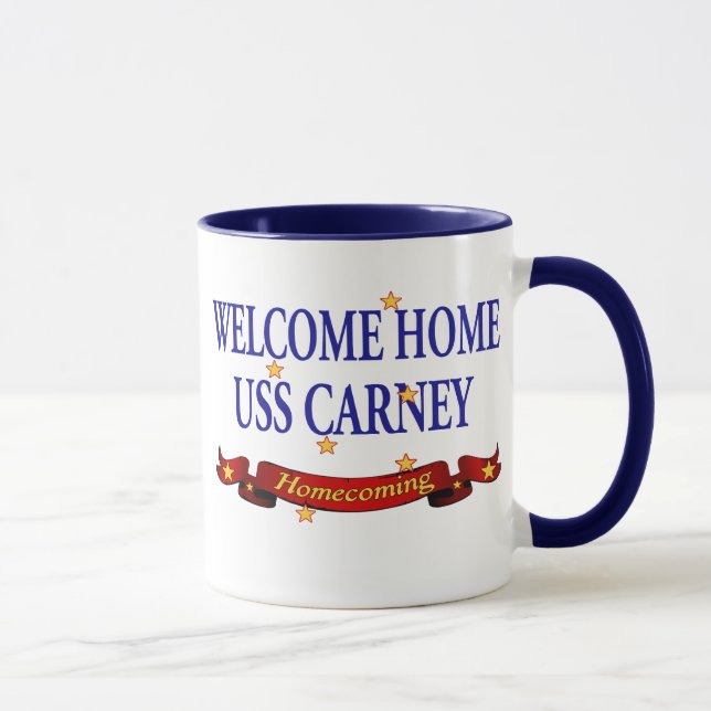 Mug USS à la maison bienvenu Carney (Droite)
