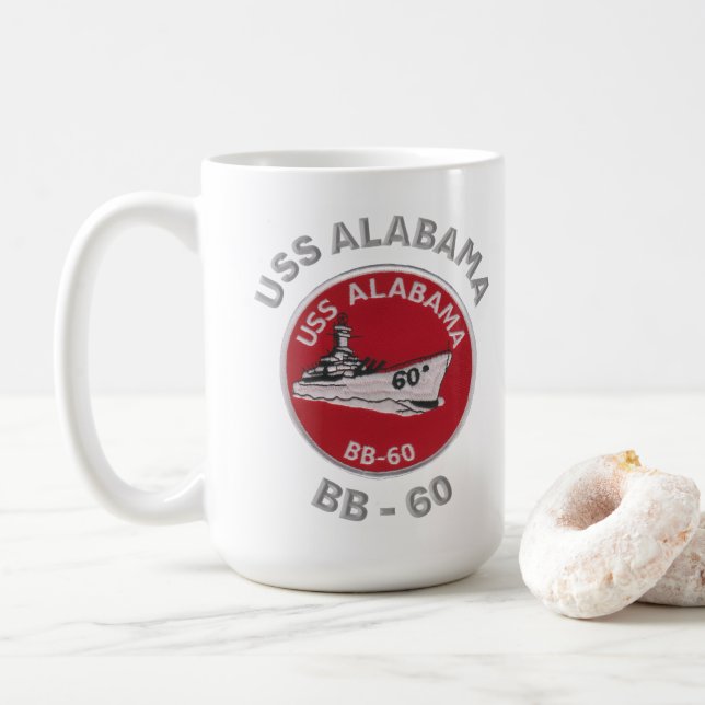 Mug USS Alabama (BB-60) (Avec donut)