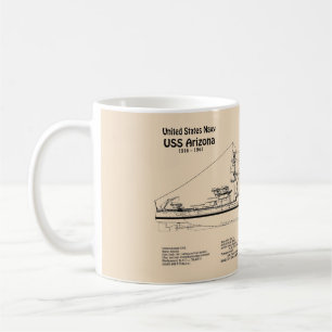 Mug USS Arizona - Plan directeur des navires SD