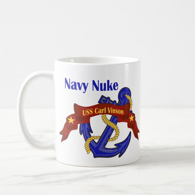 Mug ~ USS Carl Vinson d'arme nucléaire de marine (Gauche)