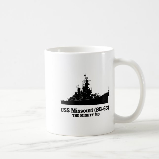 Mug Uss Missouri Men Women Bb-63 Battleship Uss Missou (Droite)