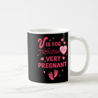 Mug V est pour la grossesse de la Saint-Valentin