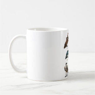 Mug V est pour Vulture.Vautour Illustration Majestic S