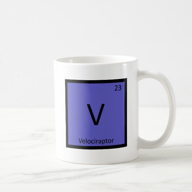 Mug V - Tableau périodique de la chimie des dinosaures (Droite)