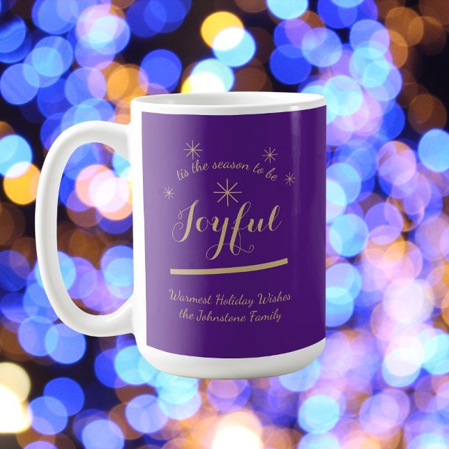 Mug Vacances - 'C'est la saison pour être Joyeux' Viol (These Joyful mugs were designed to help bring  happy feelings to anyone who sees them.)