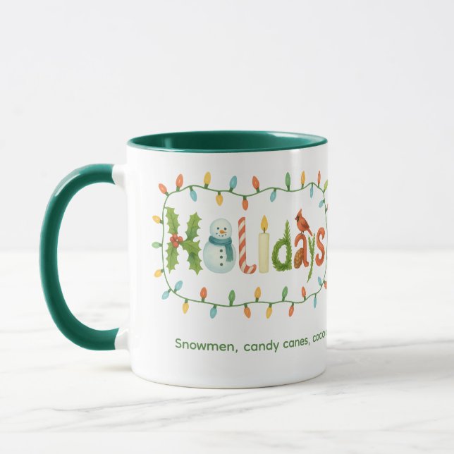 Mug Vacances conçues Noël (Gauche)