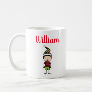Mug vacances de caractère amusant nom personnalisé e