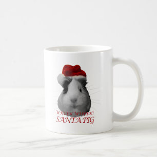Mug Vacances de Noël de cobaye de porc du père noël
