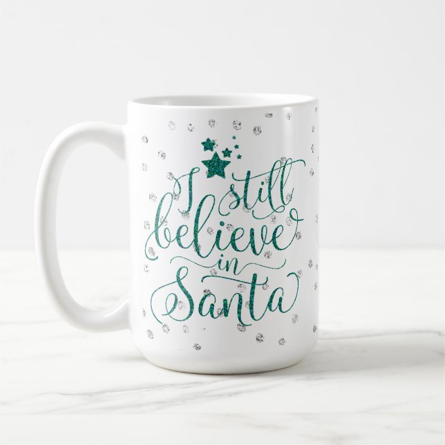 Mug Vacances de Noël - je crois toujours au Père Noël (Gauche)