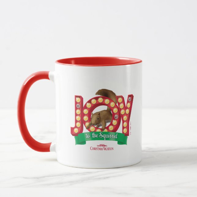 Mug Vacances de Noël | Joie à l'écureuil (Gauche)