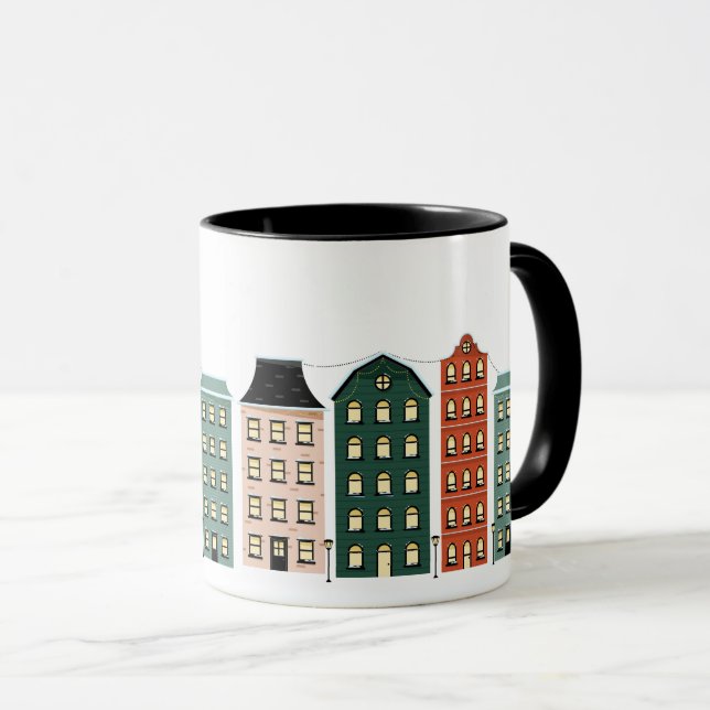 Mug Vacances de Noël modernes (Devant droit)