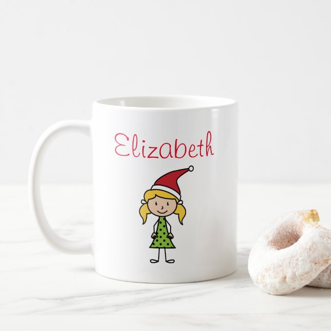 Mug Vacances de Noël personnalisées (Avec donut)