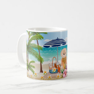 Mug Vacances d'été, vacances de luxe au café de la mer