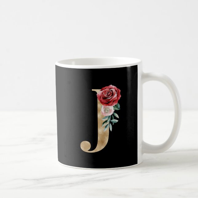 Mug Vacances d'hiver lettre initiale J (Droite)