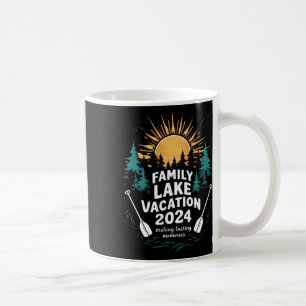 Mug Vacances en famille au lac dans une cabane de camp