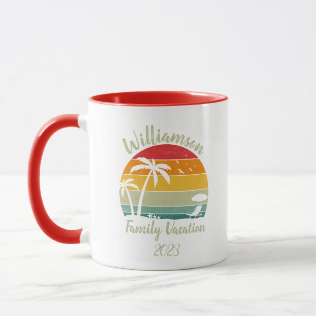 Mug Vacances familiales personnalisées (Gauche)