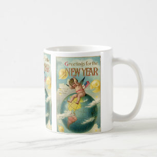 Mug Vacances vintage, Vœux pour la nouvelle année