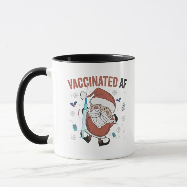 Mug Vacciné af Funny Christmas Vacciné Père Noël (Gauche)