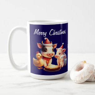 Mug vache, agneau, cochon et poulet