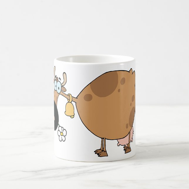 Mug Vache Brown caricature (Créateur téléchargé)