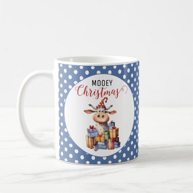 Mug Vache de Noël Pun  (Gauche)