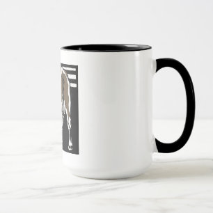 Mug Vache de sciage victorienne sur la boue