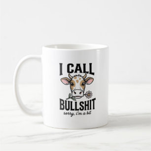 Mug Vache drôle que j'appelle design de t-shirt vintag