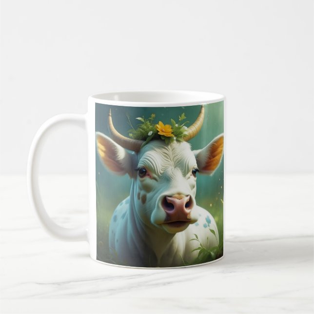 Mug Vache, J'Ai Besoin De Café Drôle (Gauche)