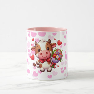 Mug Vache mignonne de la Saint-Valentin