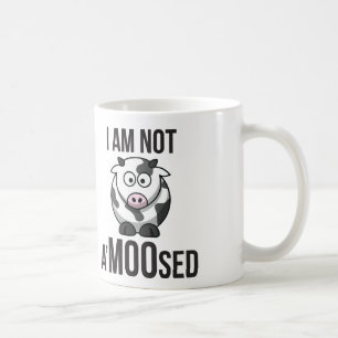 Mug Vache mignonne - je ne suis pas A'MOOsed