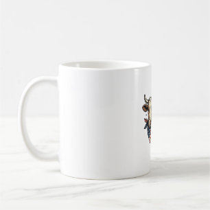 Mug Vache Patriotique Rouge Blanc Moo Chemise 4 Juille