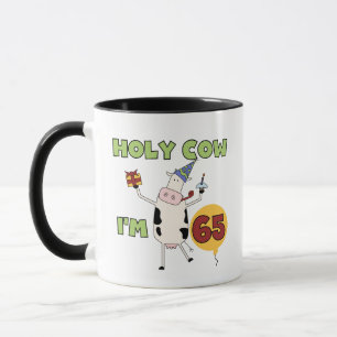 Mug Vache sainte je suis 65 T-shirts et cadeaux