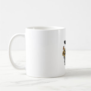 Mug Vache vintage dans une baignoire Tournesol Papillo