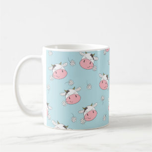 Mug Vaches mignonnes sans couture motif. dossier enfan