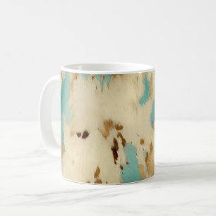 Mug Vachure d'or blanc turquoise