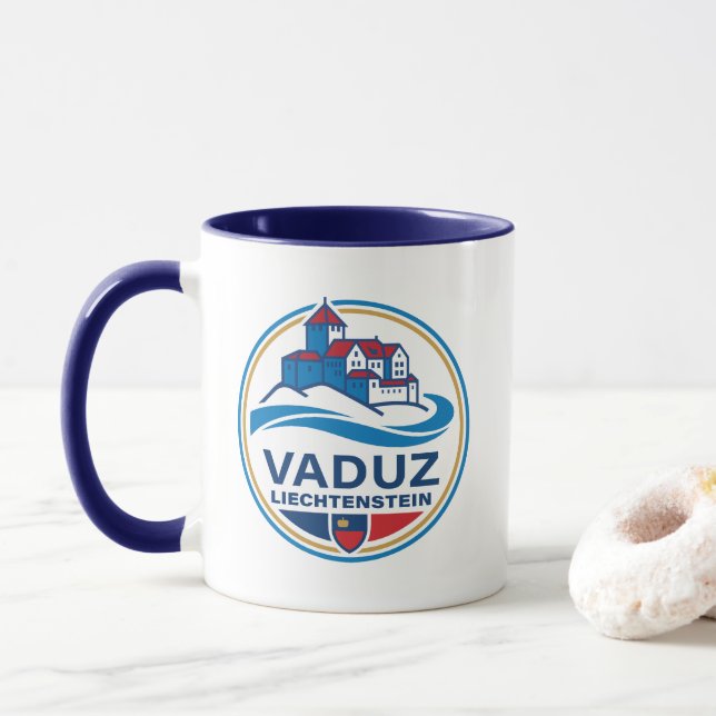 Mug Vaduz Liechtenstein Europe (Avec donut)