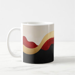 Mug Vague Or Moderne Or Noir Et Or